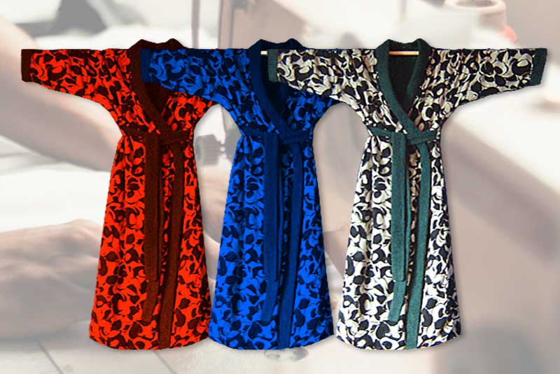 Schnittmuster Bademantel