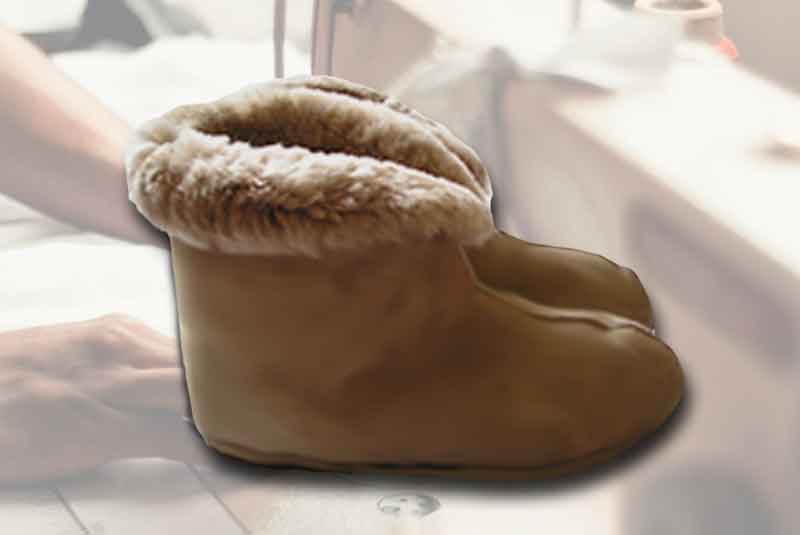 Lammfell Hausschuhe nähen