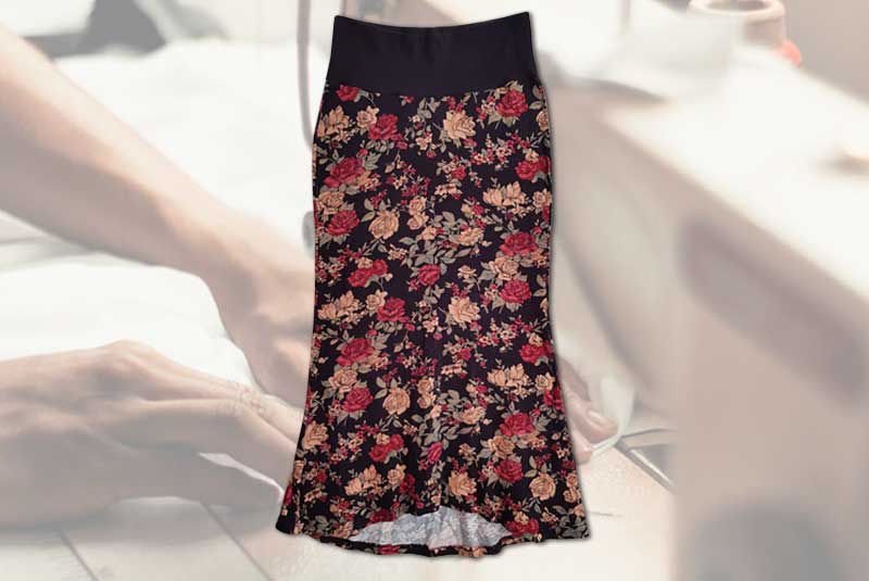 Kostenloses Schnittmuster Jersey-Rock ausdrucken