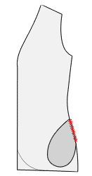 Jersey Jacke nähen - Tasche