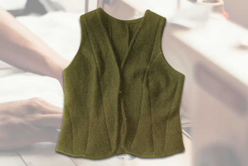 taillierte Weste selber nähen